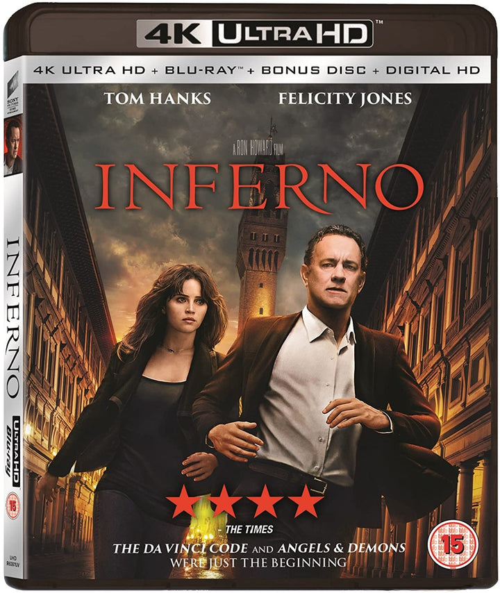 Inferno (4K Ultra HD Bonus Disc) [2016] [Region] – Mystery/Thriller [Blu-Ray]