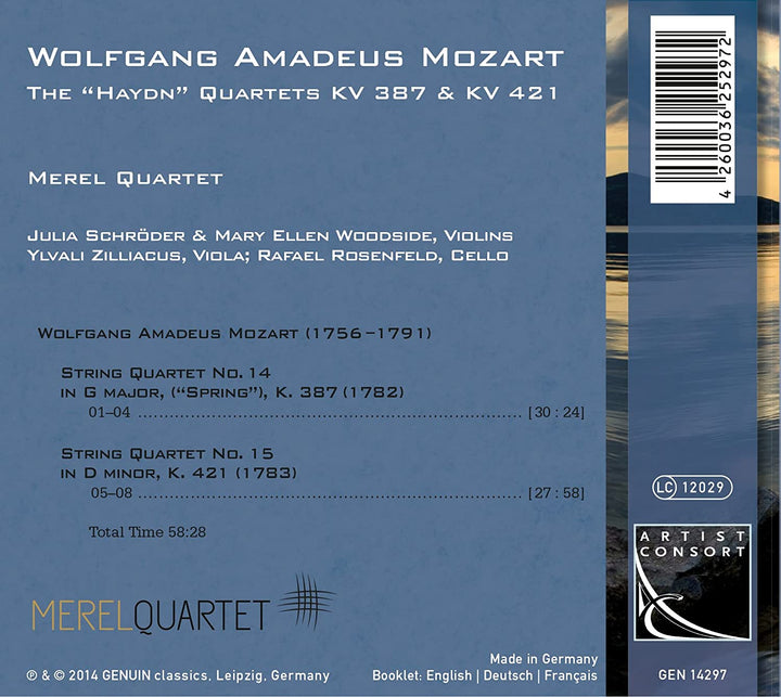 Mozart: Haydn Quartets [Merel Quartet] [Genuin: GEN14297] [Audio CD]