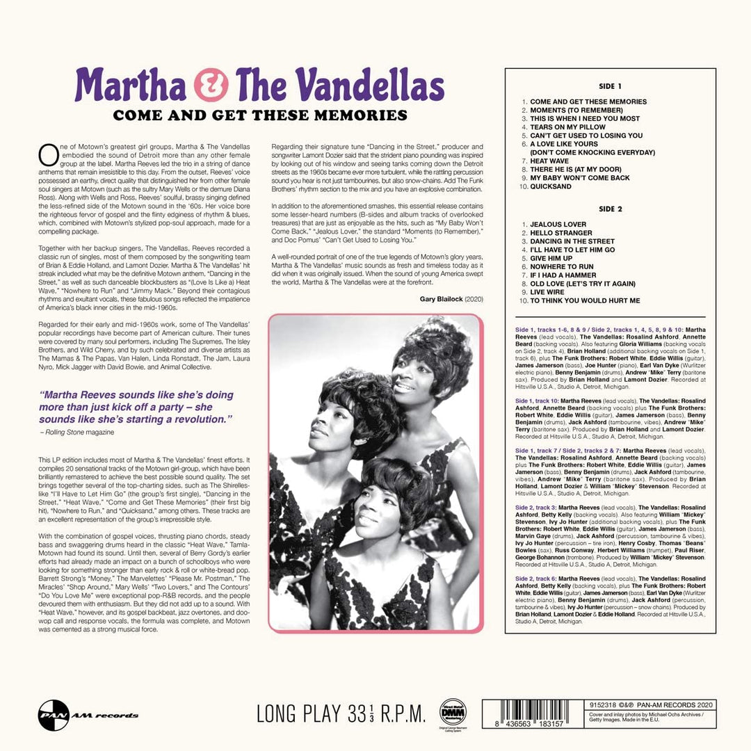 Martha Reeves &amp; the Vandellas – Come and Get These Memories [Vinyl]