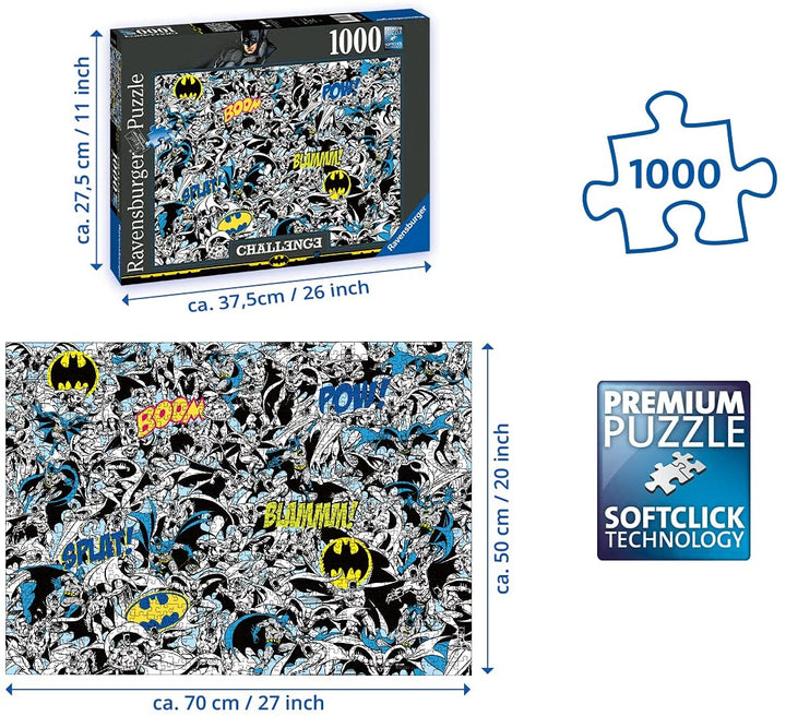 Ravensburger 16513 Batman Challenge 1000 Stück