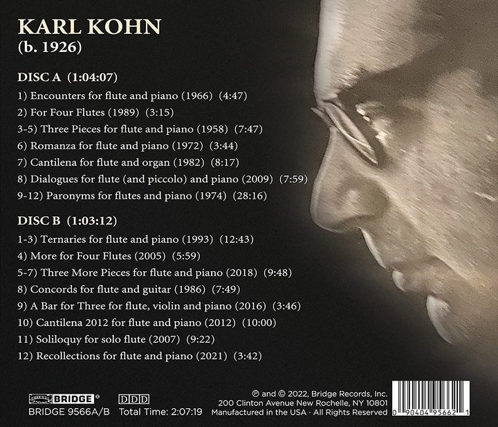 Kohn: Begegnungen [Rachel Rudich; Karl Kohn; Gayle Blankenburg; Mark Robson; Jack Sanders; Andrew McIntosh; Christine Tavolacci; Daniel Lemer; Sarah Wass] [Bridge Records: BRIDGE 9566A/B] [Audio CD]