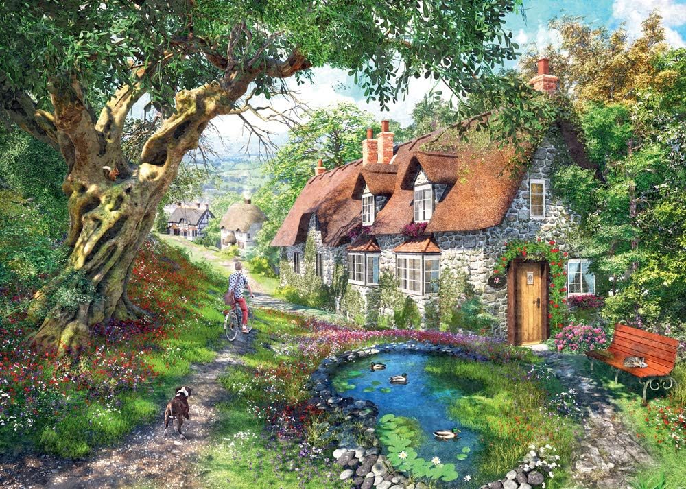 Ravensburger No.1 Flower Hill Lane 1000-teiliges Puzzle für Erwachsene und Kinder Ag