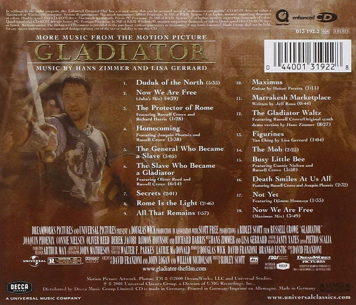 Gladiator: More Music From The Motion Picture [Audio CD]