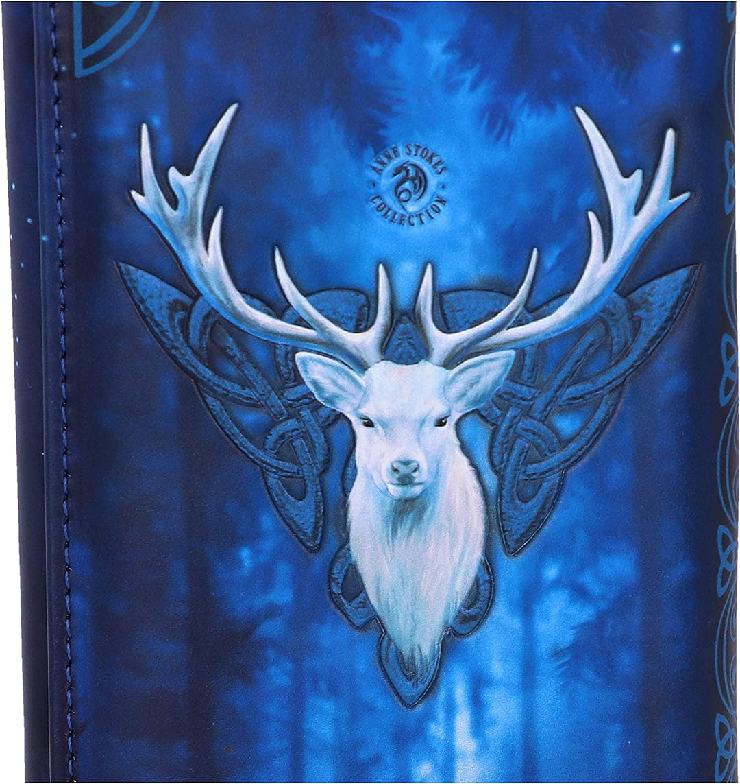 Nemesis Now Anne Stokes Fantasy Forest Elfenkönigin und Hirsch geprägte Geldbörse, Blau