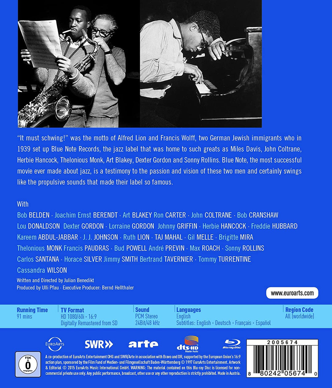 Blue Note:Modern Jazz [Verschiedene] [EUROARTS [2015] [Blu-ray]