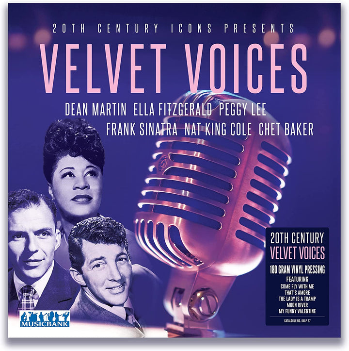 20th Century Velvet Voices – Verschiedene, 180 Gramm, 12-Zoll-LP, Label: MUSICBANK [Vinyl]