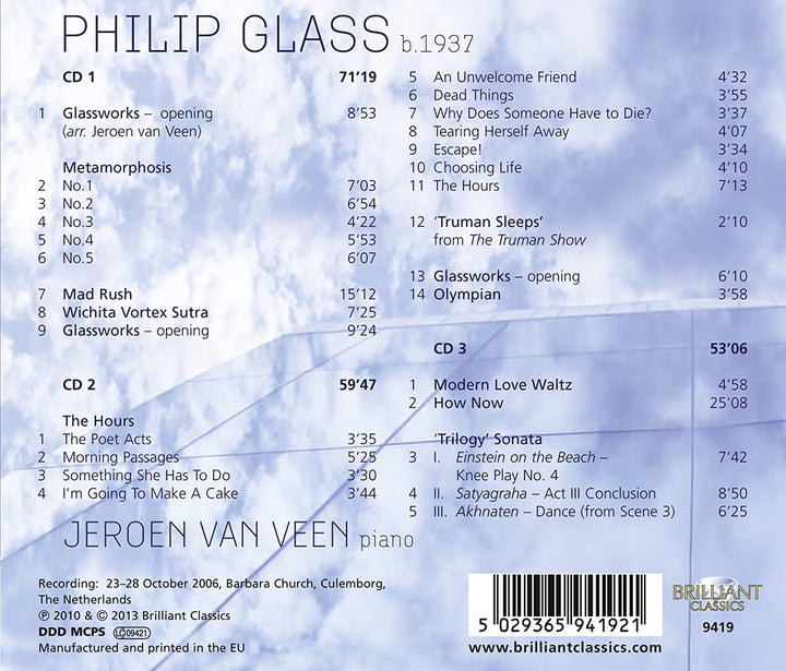 Glass: Solo-Klaviermusik [Audio-CD]