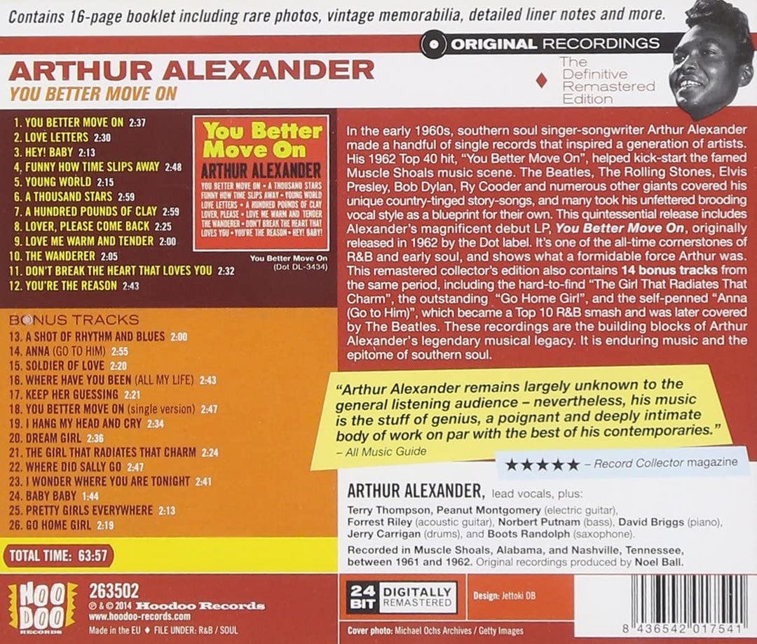 Arthur Alexander – You Better Move On [Audio-CD]