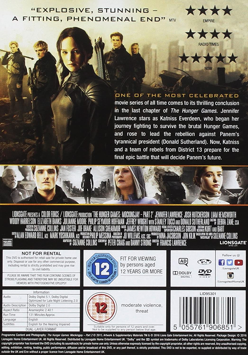 Die Tribute von Panem: Mockingjay Teil 2 – Science-Fiction/Abenteuer [DVD]