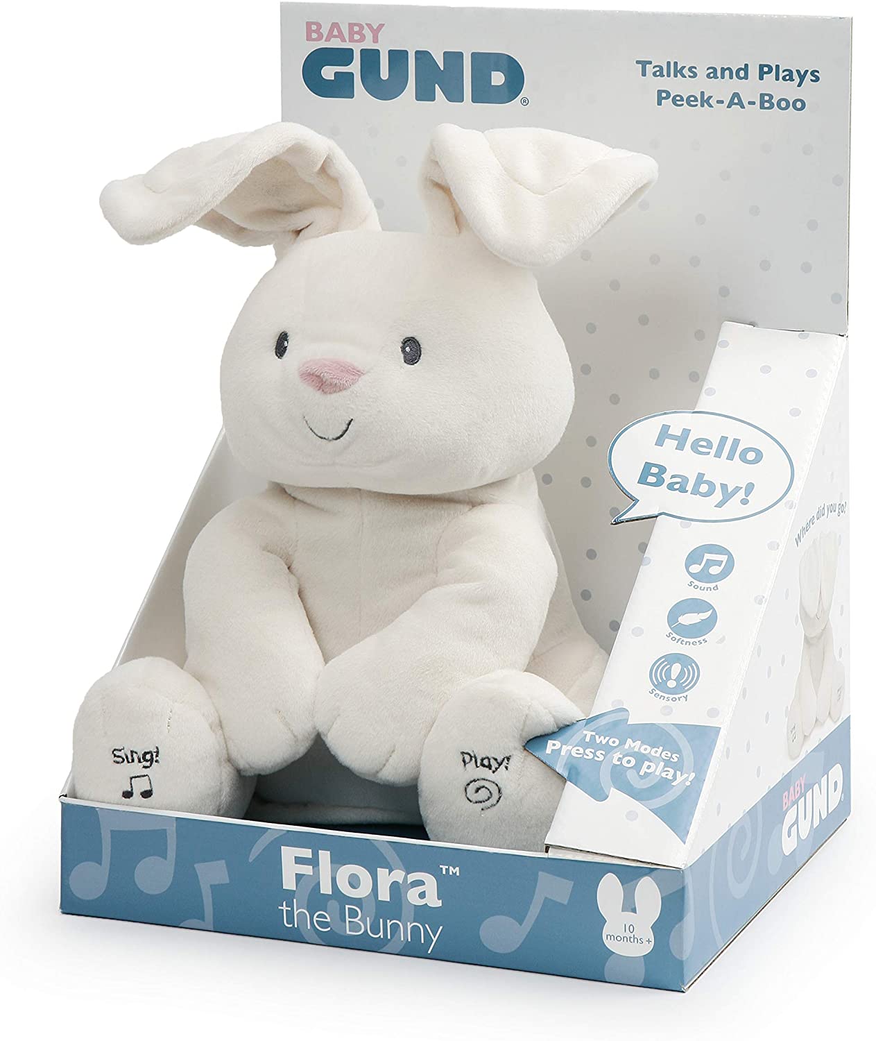 Gund Baby Flora The Animated Bunny Soft Toy Yachew