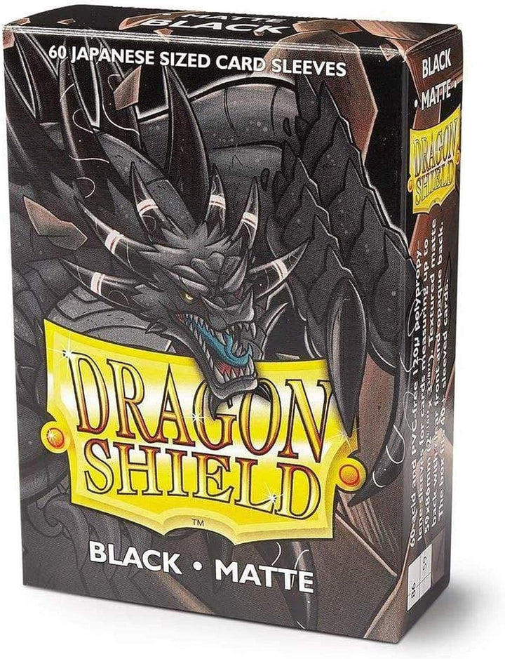 Dragon Shield ART11102 Schwarz (60) Matte japanische Hüllen, 60 Stück