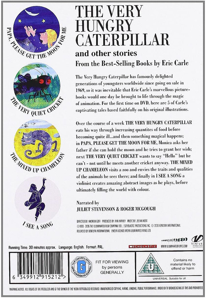 The Very Hungry Caterpillar and other stories by Eric Carle [DVD]