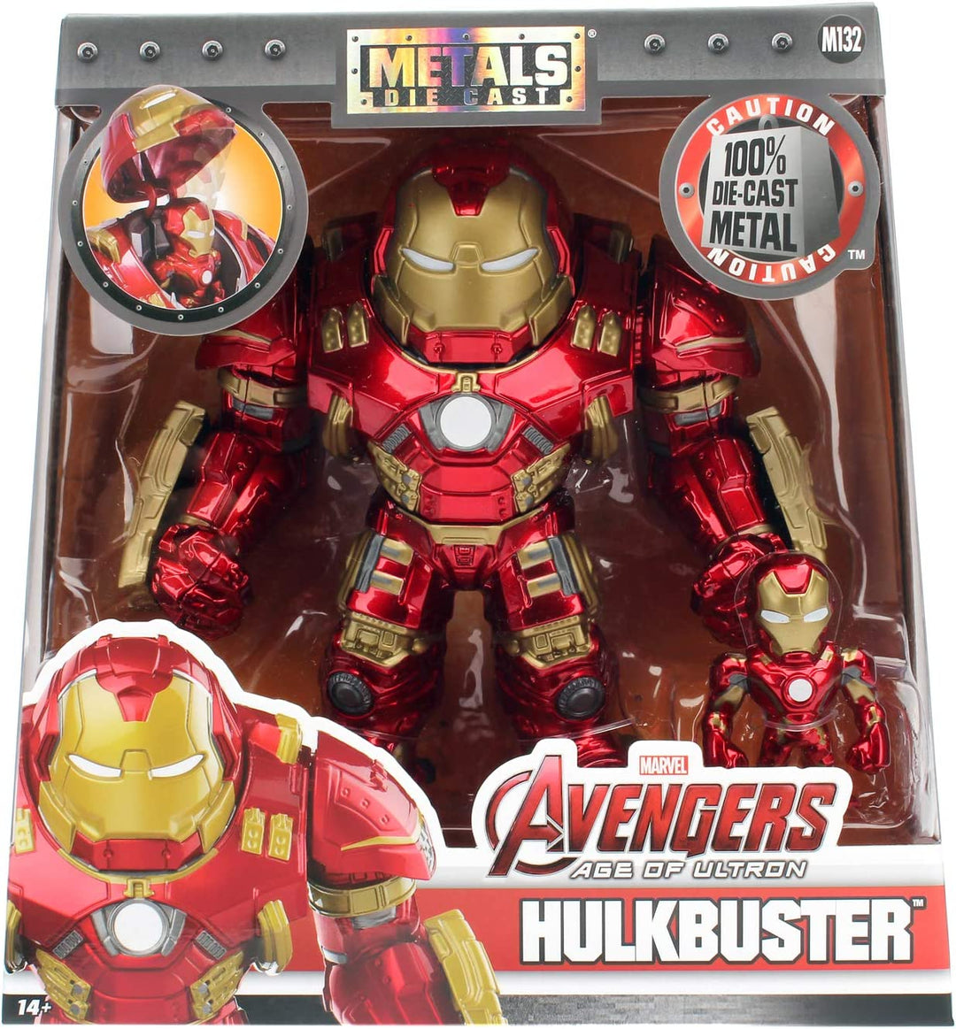 MARVEL 6" HULKBUSTER-RÜSTUNG MIT IRON MAN-DRUCKGUSS-SAMMLERFIGUR, 253223002