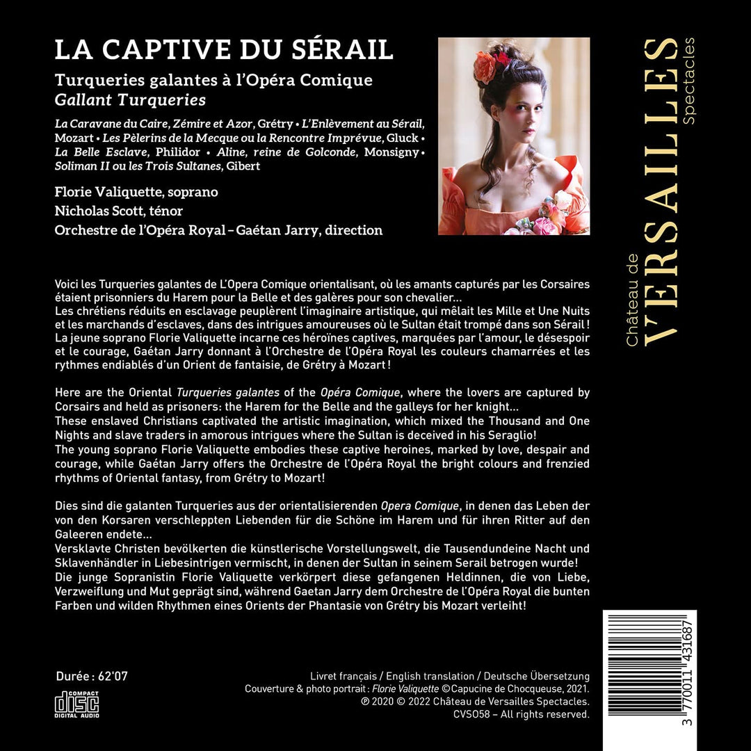 La Captive du serail [Audio-CD]