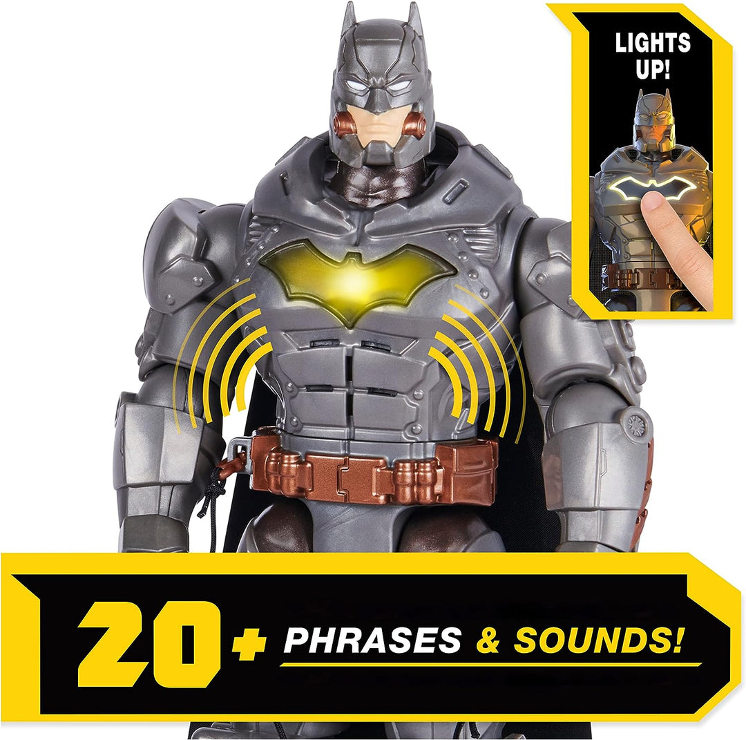 DC Comics, Battle Strike Batman 12-inch Action Figure, 20+ Phrases and Sounds