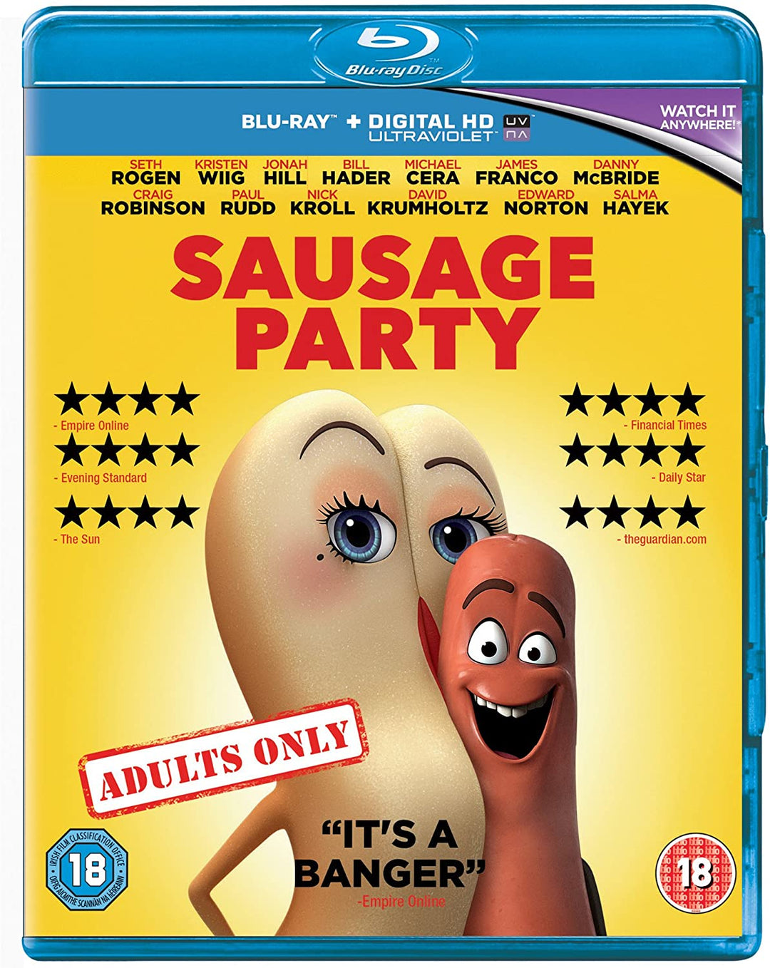 Sausage Party [2016] [Region Free] – Komödie/Abenteuer [Blu-ray]