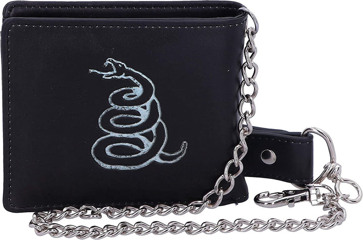 Nemesis Now Officially licensed Metallica Black Album Wallet with Chain, Faux Leather, 11cm