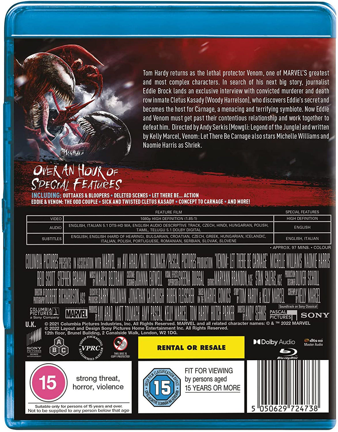 Venom: Let There Be Carnage [Blu-ray] [2021] – Action/Abenteuer [Blu-ray]