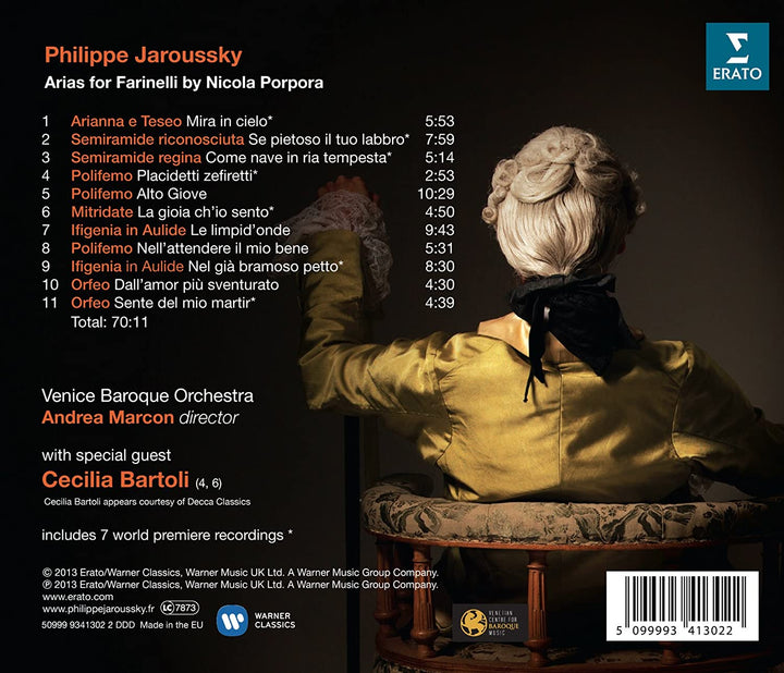 Farinelli &amp; Porpora His Master's Voice - Philippe Jaroussky [Audio-CD]