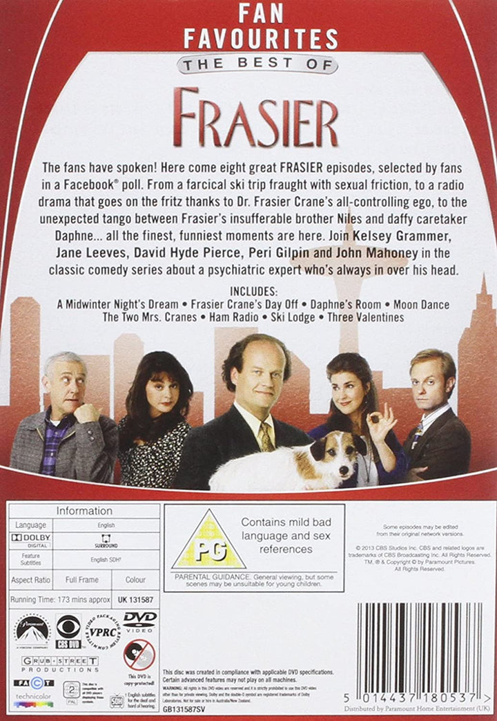 Frasier: The Best Of – Fanfavoriten – Sitcom [DVD]