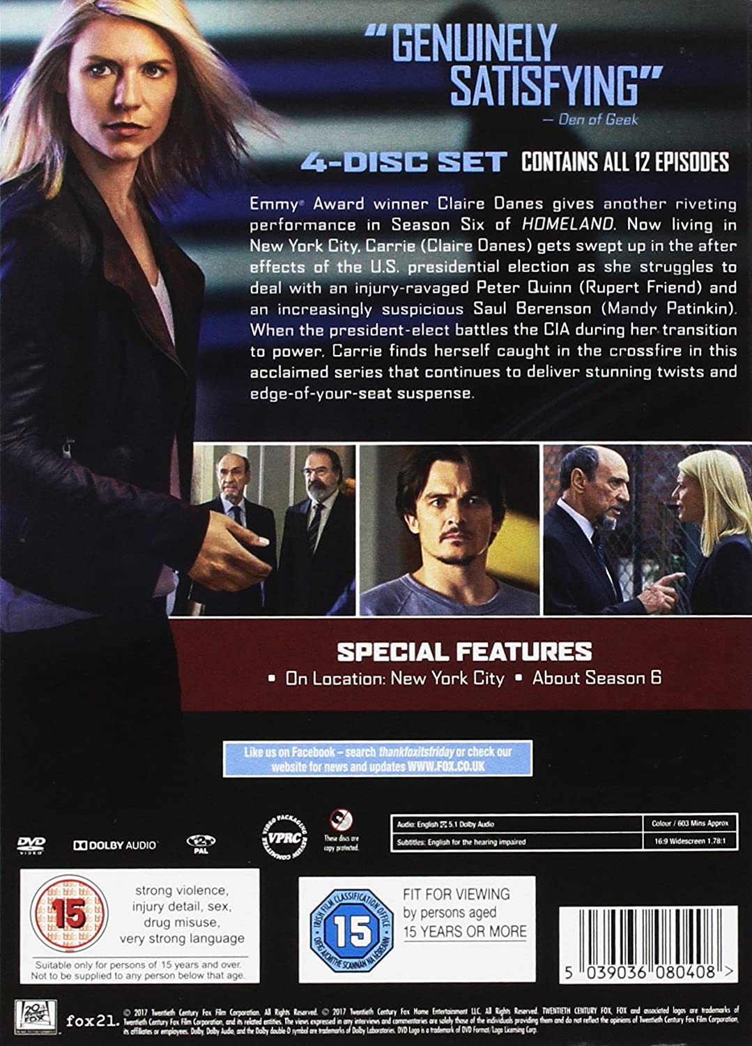 Homeland Staffel 6 – Thriller [DVD]