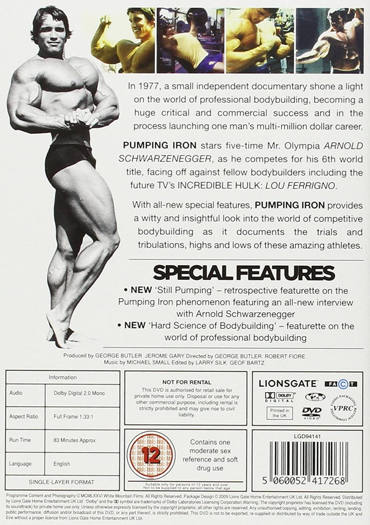 Pumping Iron [1977] – Dokumentarfilm/Sport [DVD]