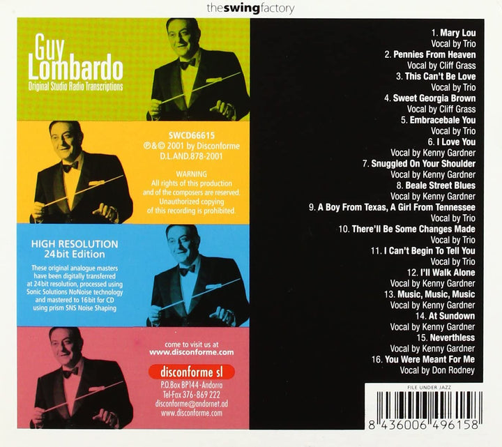 Guy Lombardo – Originale Studioradio-Transkriptionen [Audio-CD]