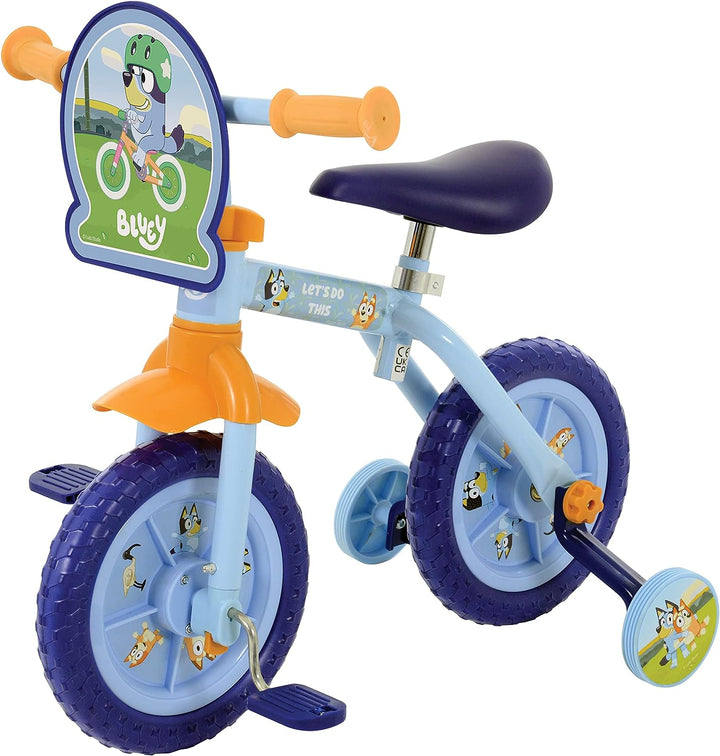 Bluey 2in1 10" Trainingsfahrrad, Blau