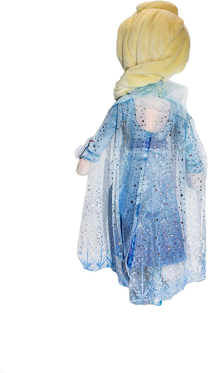 TY T02406 Frozen 2-Disney Princess Queen ELSA W/Sound-Beanie-MED, Mehrfarbig