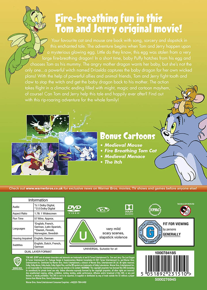 Tom und Jerry: Der verlorene Drache [New Line Look] [2014] – Animation [DVD]