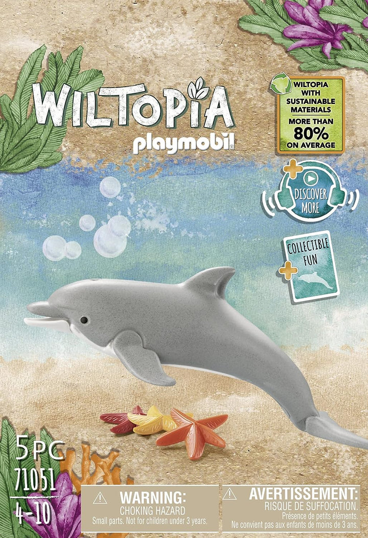 Playmobil 71051 Wiltopia Dolphine, Tierspielzeug, für Kinder 4-10, nachhaltiges Spielzeug