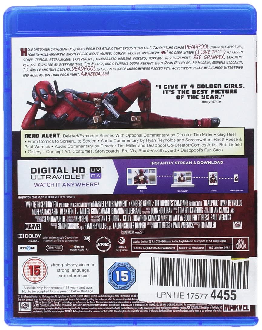 Deadpool – Action/Abenteuer [Blu-Ray]