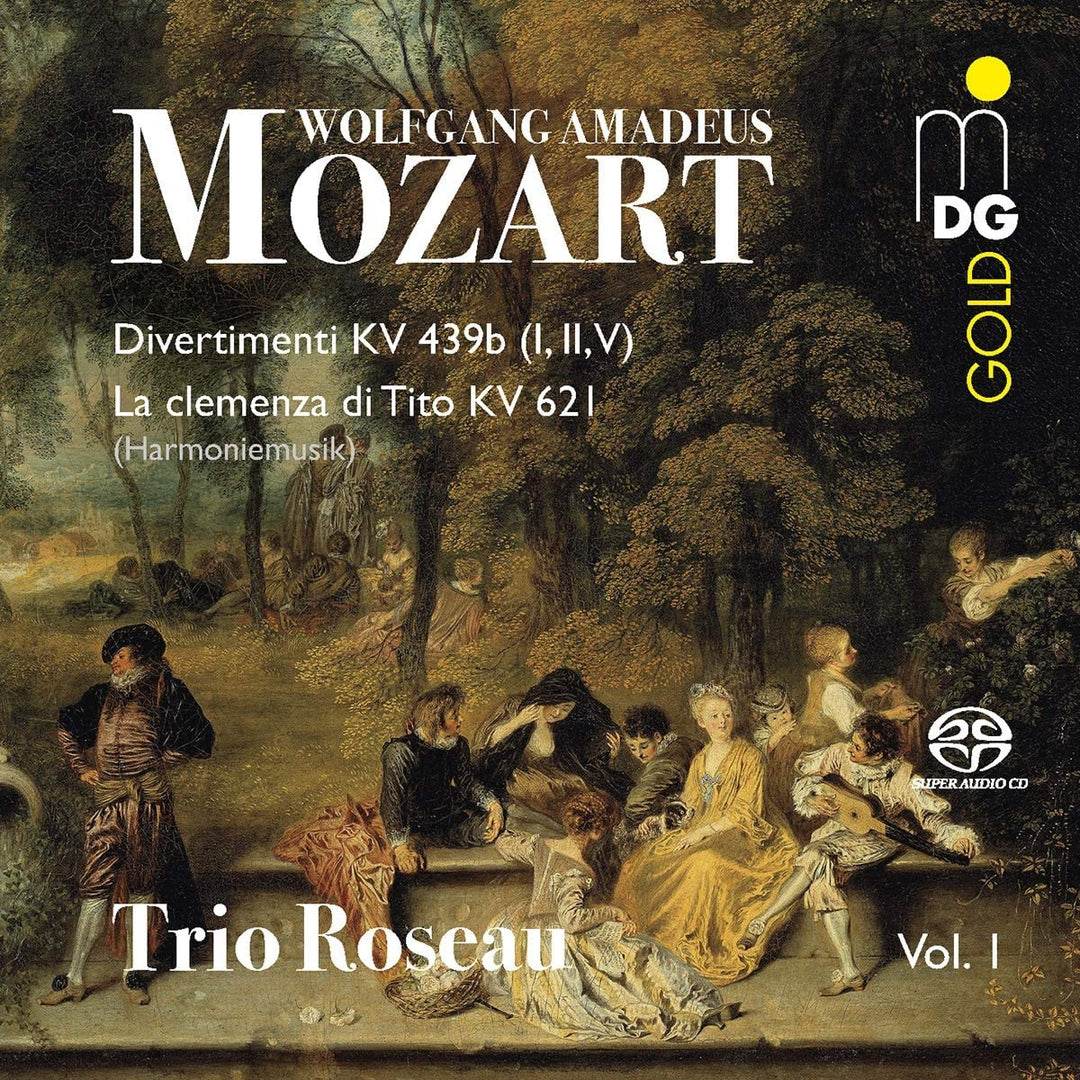 Trio Roseau – Mozart: Divertimenti KV 439b; La Clemenza Di Tito KV 621 [Audio CD]