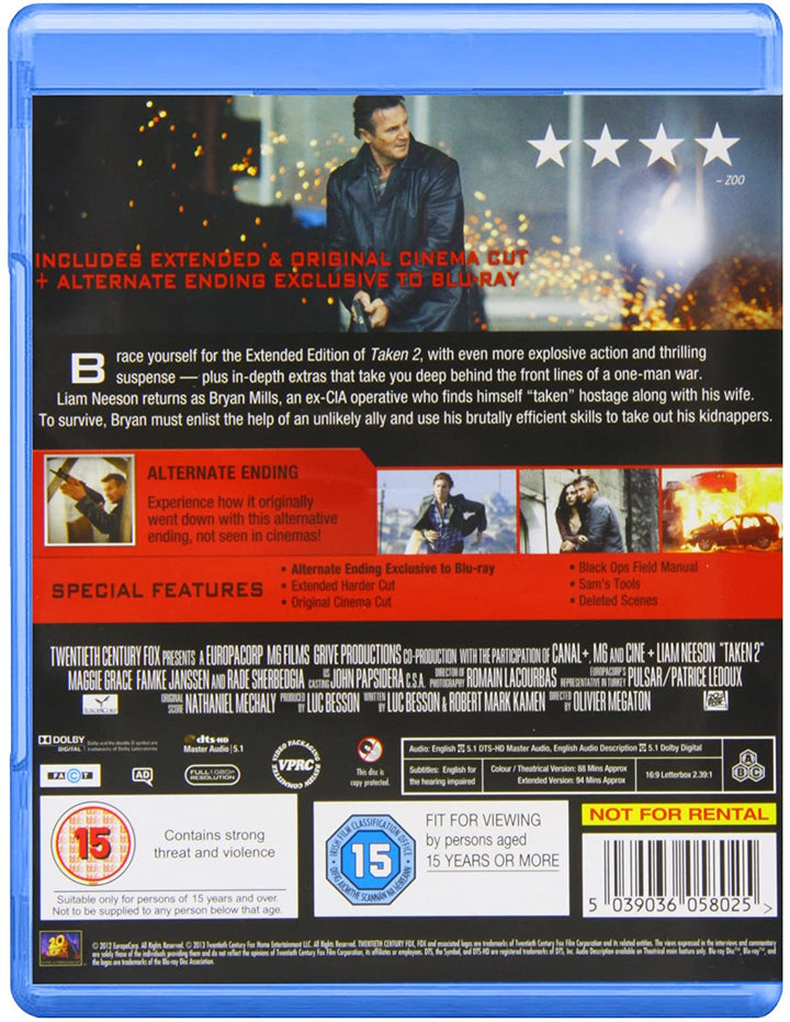 Taken 2 - Action/Thriller [Blu-ray]