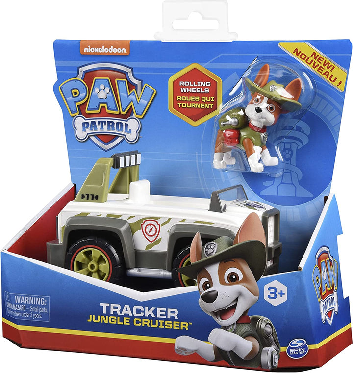 PAW Patrol Tracker's Jungle Cruiser-Fahrzeug mit Sammelfigur, für Kinder ab 3 Jahren