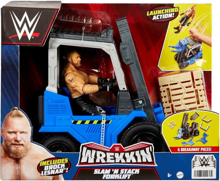 WWE Wrekkin Slam 'N Stack Forklift mit Brock Lesnar Figur 