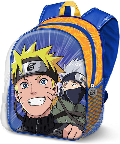 Toybags Bags Naruto: Shippuden Naruto and Kakashi Kids School Blue