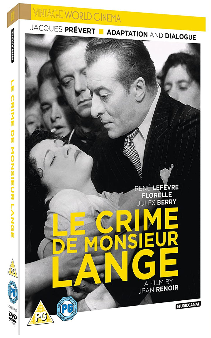 Le Crime De Monsieur Lange – Drama/Satire [DVD]