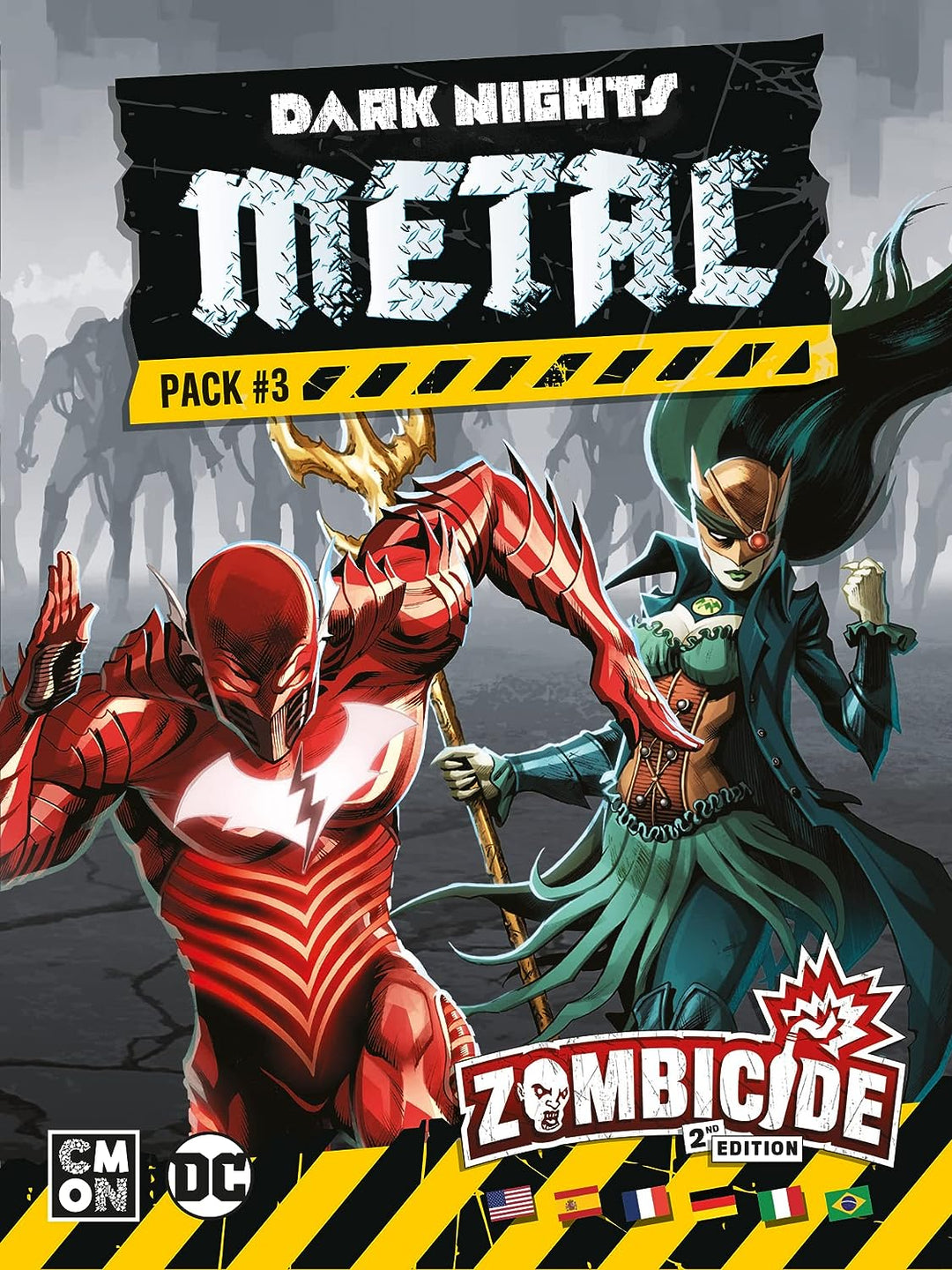 CMON Zombicide Dark Nights Metal Pack #3 | Set Justice League Miniaturen Comp