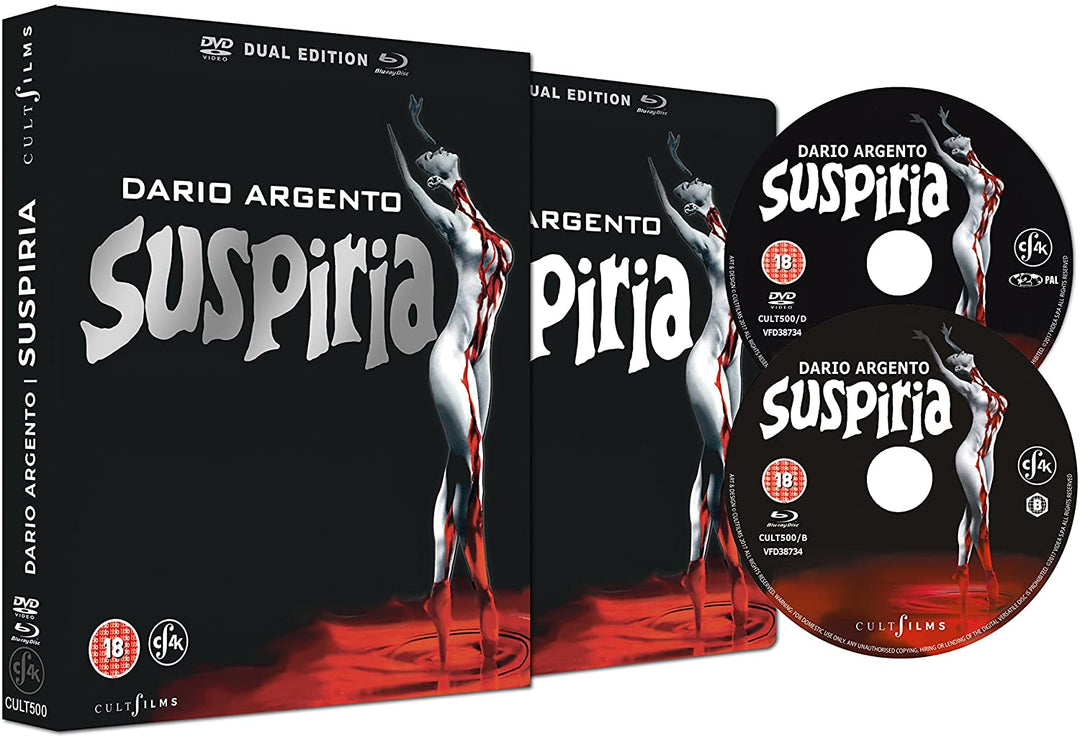 Suspiria 4K-Restored [Dual Format] – Horror/Thriller [Blu-ray]