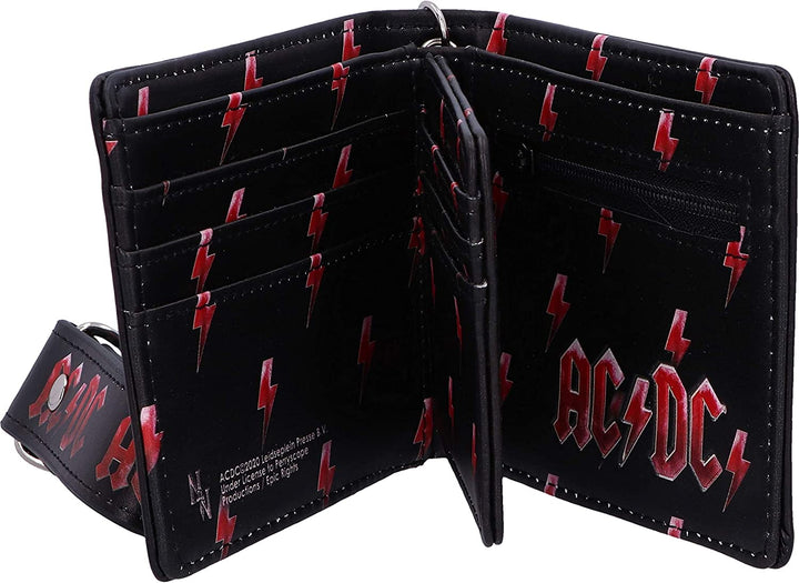 Offiziell lizenziertes AC/DC Black Ice Album-Portemonnaie und Kette von Nemesis Now, 11 cm