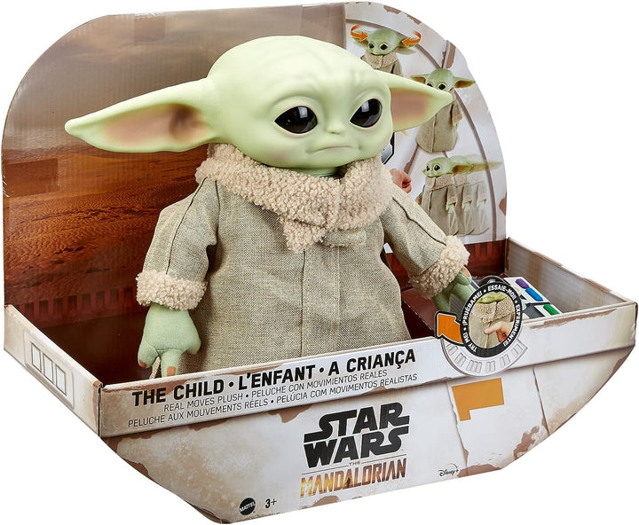 Star Wars Grogu, The Child, 12-in Plush Motion RC Toy From The Mandalorian, Collectible Stuffed Remote Control Character for Movie Fans of All Ages, 3 Years and Older