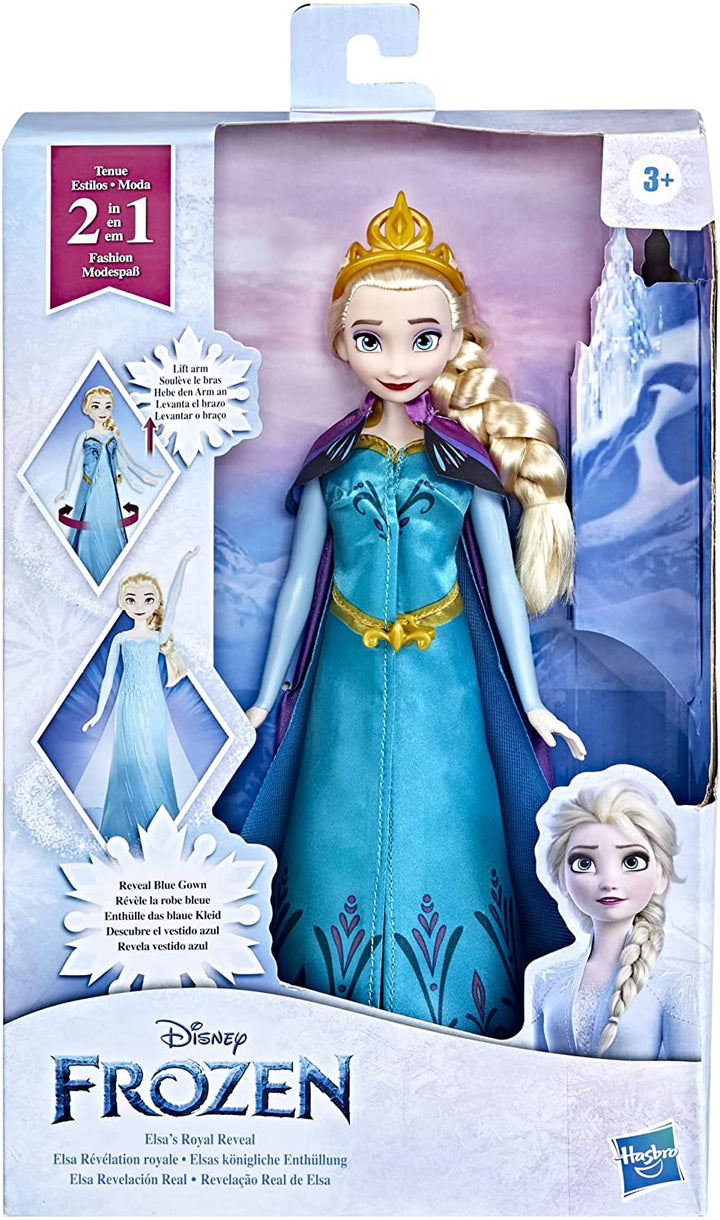 Disney's Frozen Elsa's Royal Reveal, Elsa-Puppe mit 2-in-1-Modewechsel, Froze