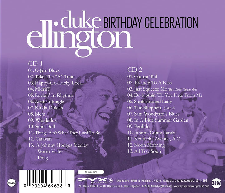 Duke Ellington - Birthday Celebration [Audio CD]