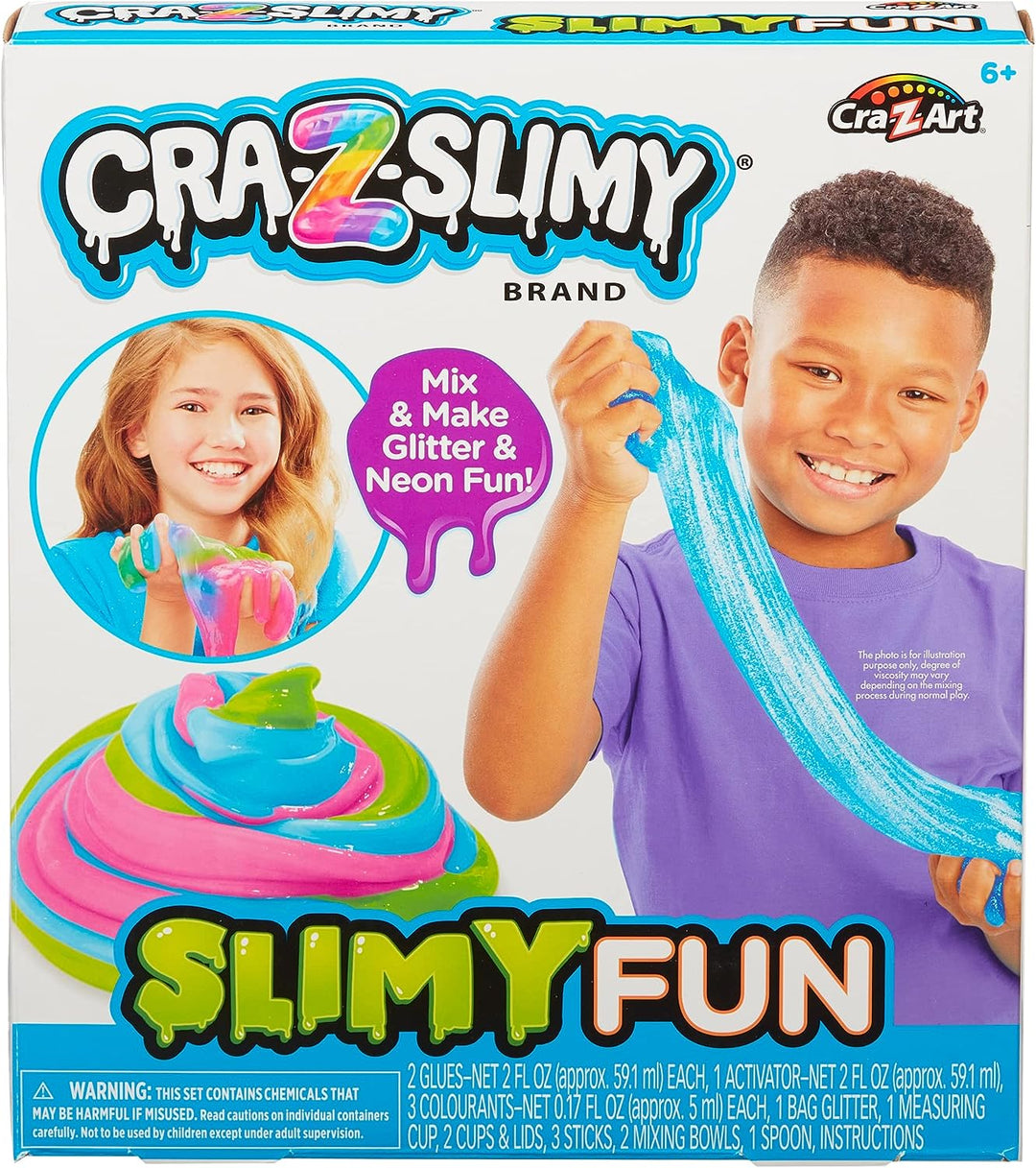 Crazy Slimy Slime Slime Fun Kit – stellen Sie Ihren eigenen Schleim her, Glitzerschleim, Neonschleim