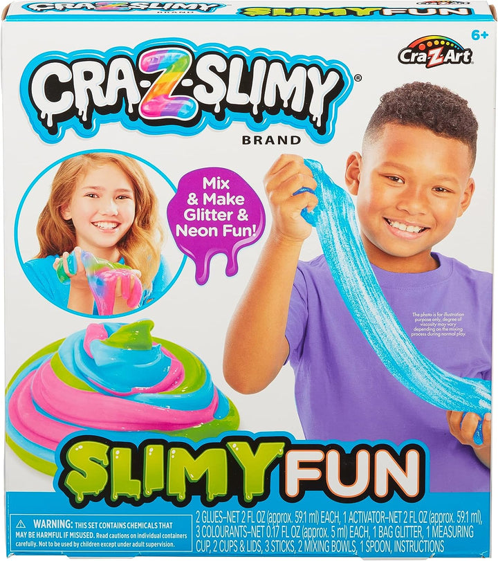 Crazy Slimy Slime Slime Fun Kit – stellen Sie Ihren eigenen Schleim her, Glitzerschleim, Neonschleim