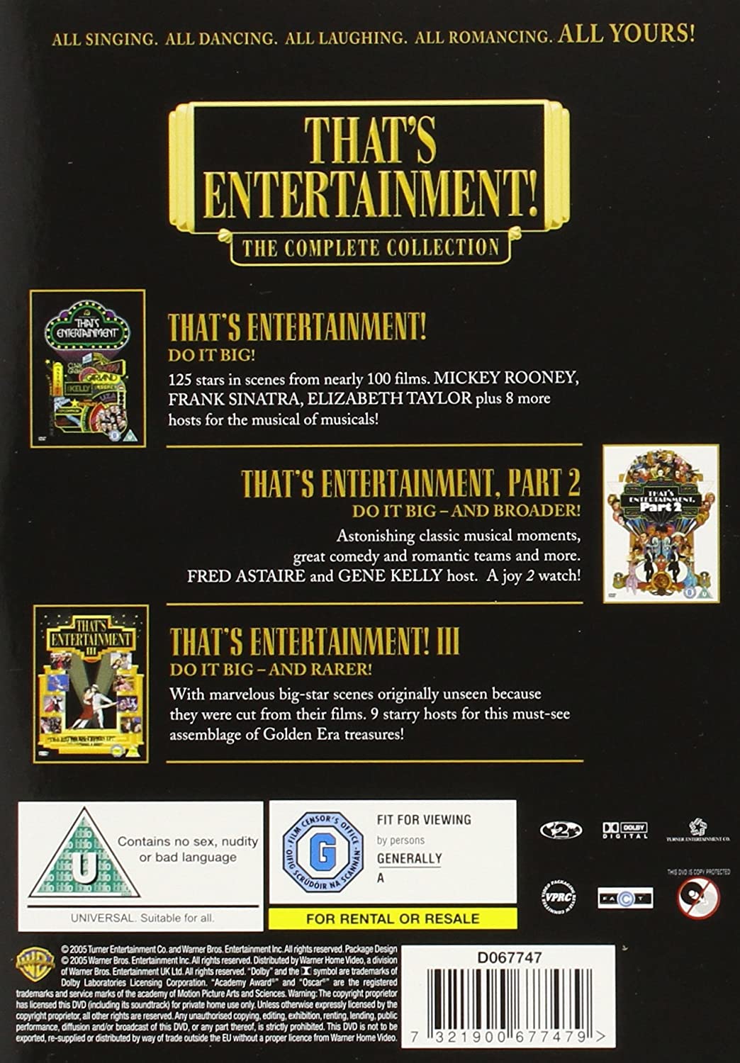 That's Entertainment: The Complete Collection [2007] [2005] – [DVD]