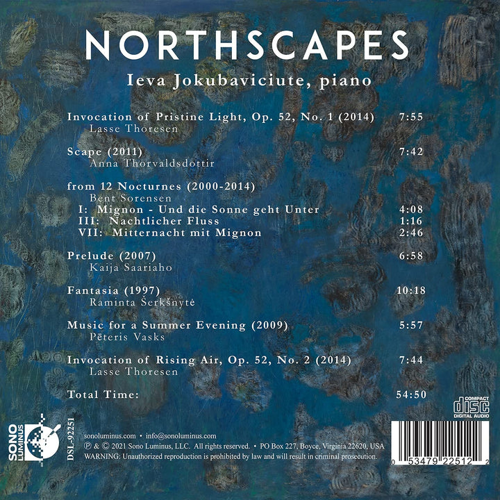 Ieva Jokubaviciute – Northscapes [Ieva Jokubaviciute] [Sono Luminus: DSL-92251] [Audio CD]