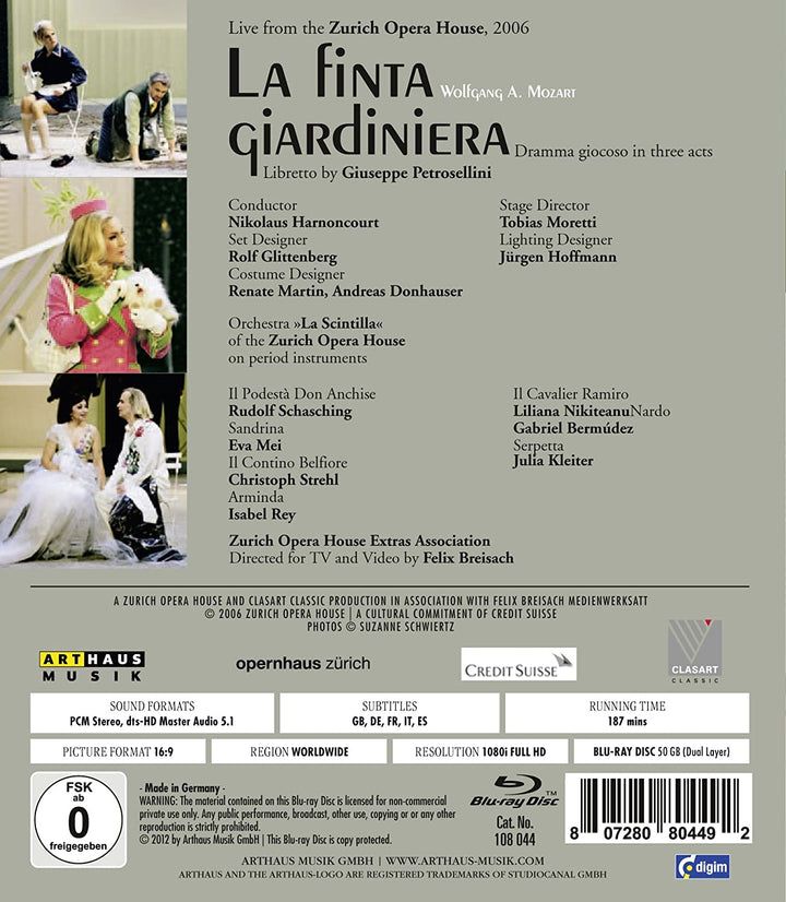 La Finta Giardiniera [2013] – [Blu-ray]