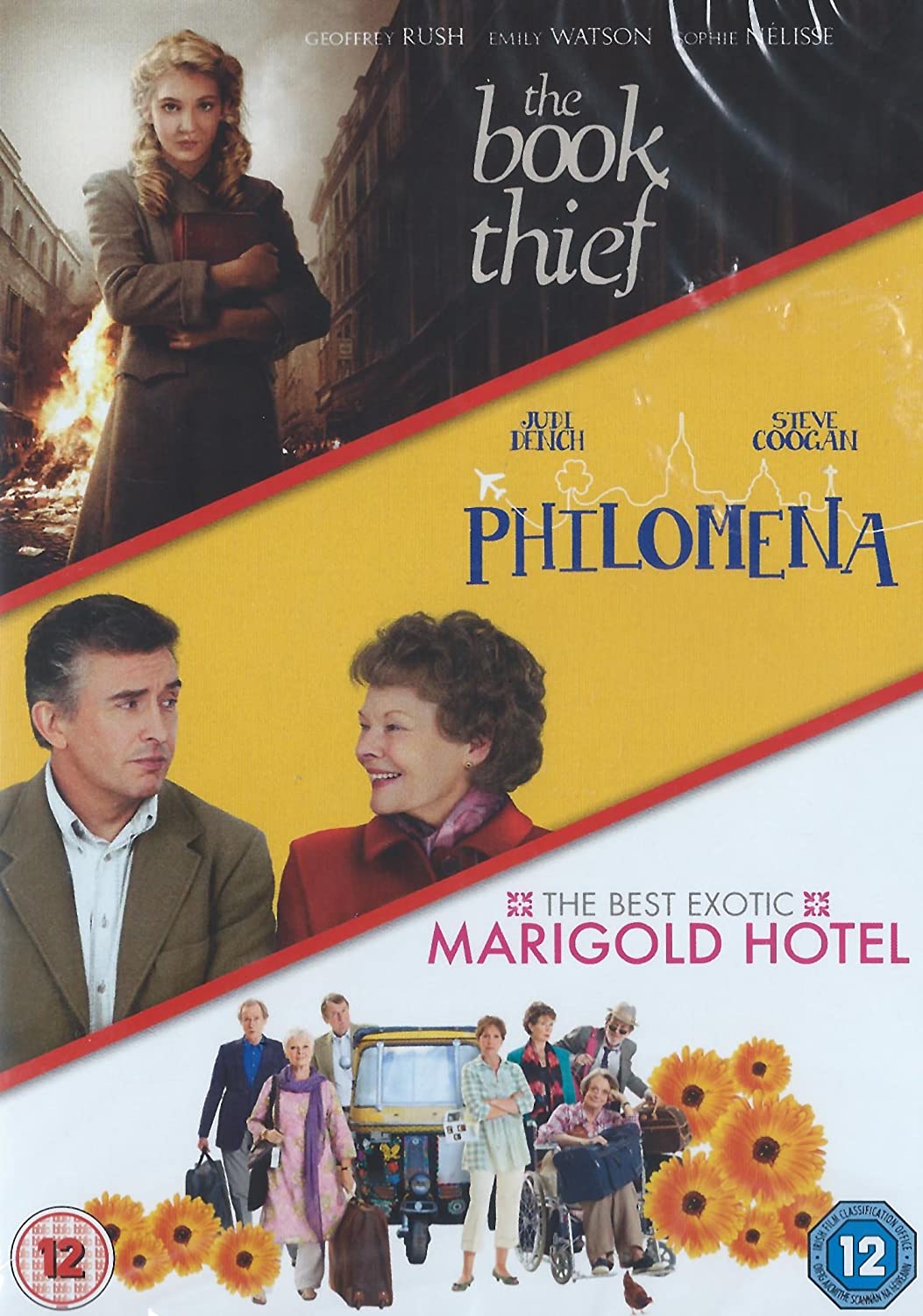 Der Bücherdieb / Philomena / The Best Exotic Marigold Hotel 3 DVD-Set – Drama/Komödie [DVD]